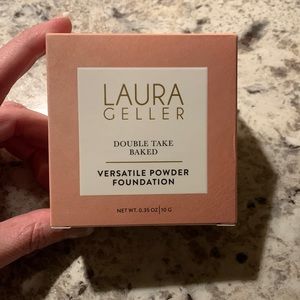 New Laura Geller Double Take Baked Foundation Powder-Light